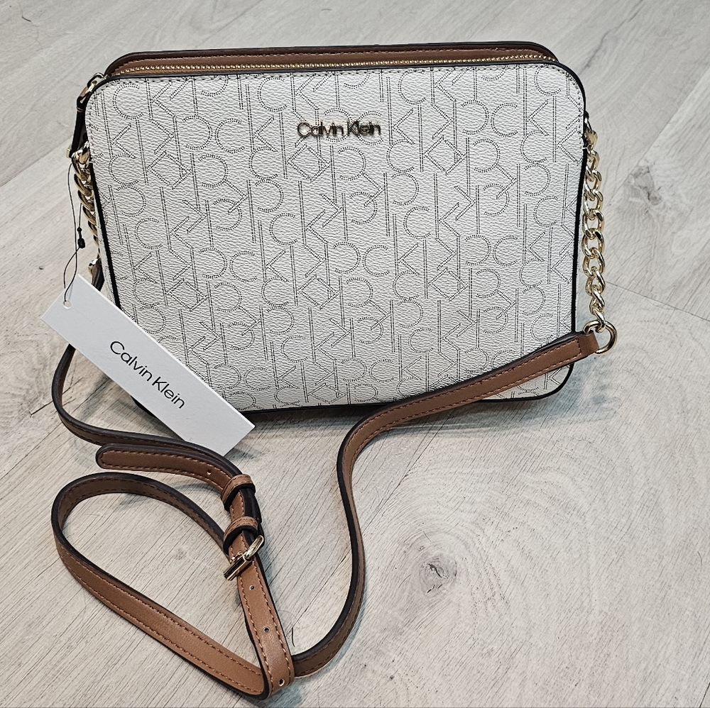 NWT Calvin Klein Monogram Croosbody Bag